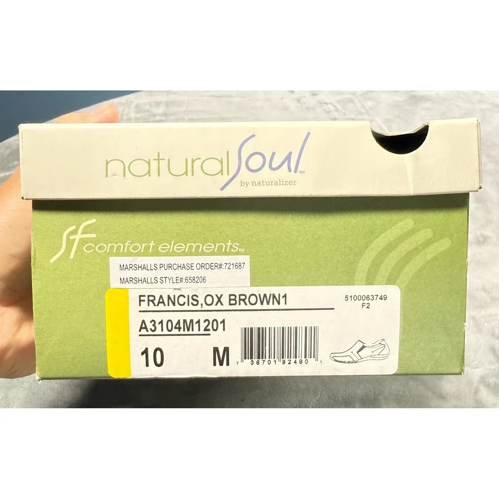 Natural Soul by Naturalizer Loafers Womens 10 Brown Suede Francis Comfort